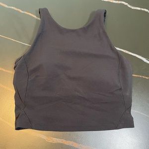 lululemon high neck align tank, color black, size 6 GUC
